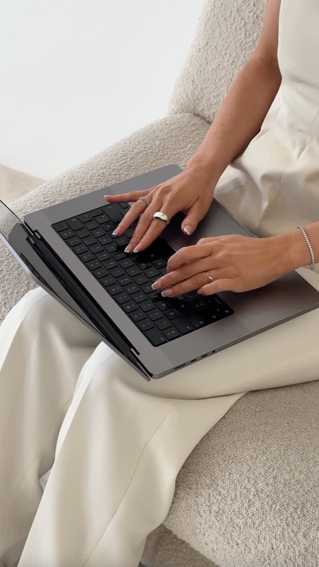 Marketing team member working on a laptop in Dubai